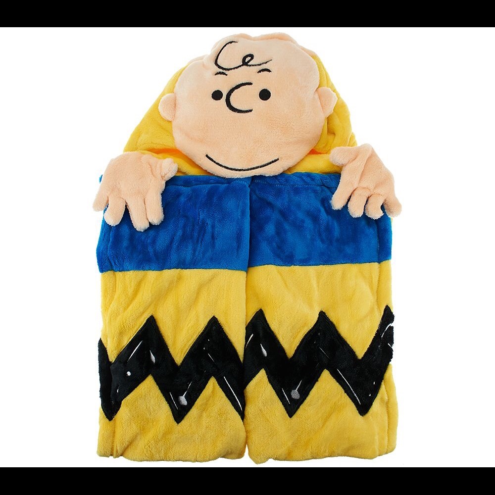 Charlie Brown Hooded Blanket Snuggly